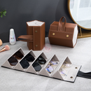 Organizador Dobrável para Óculos com Divisórias | Porta Óculos para Viagem e Guarda-Roupa