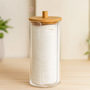 Kit Organizador Premium para Banheiro em Acrílico e Bambu