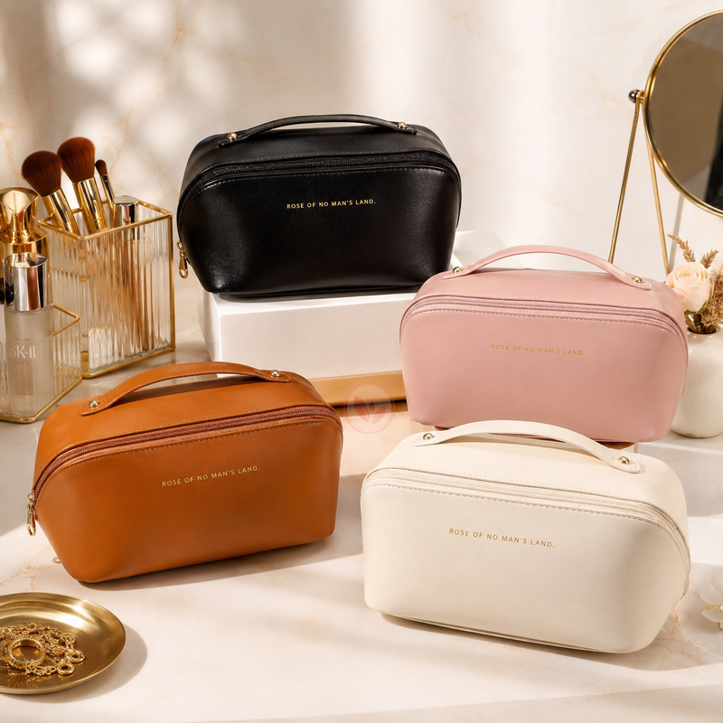 Necessaire Organizadora Premium para Maquiagem | Grande, Impermeável e Multifuncional