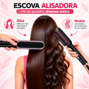 Escova Alisadora de Cabelo 5 em 1 Bivolt Anti-Frizz