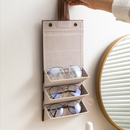 Organizador Dobrável para Óculos com Divisórias | Porta Óculos para Viagem e Guarda-Roupa
