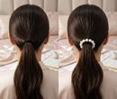 Elásticos de Cabelo com Pérolas | Kit Econômico com 24 Unidades