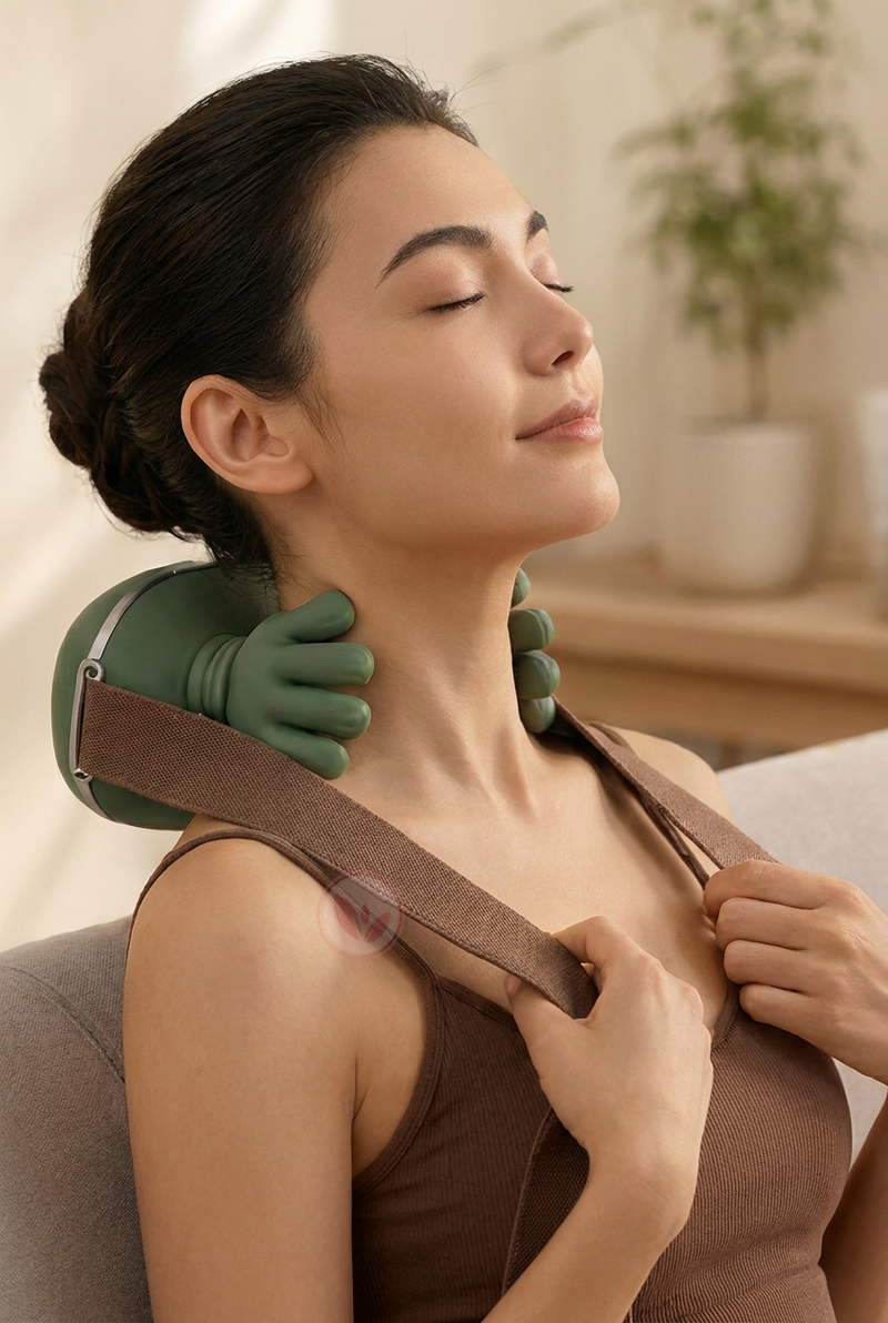RelaxPro 3D™ | Massageador de Pescoço e Ombros com Aquecimento