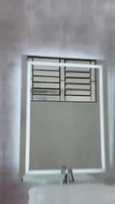 Espelho LED Retangular 80x50 cm Jateado | Espelho para Banheiro Lavabo Penteadeira