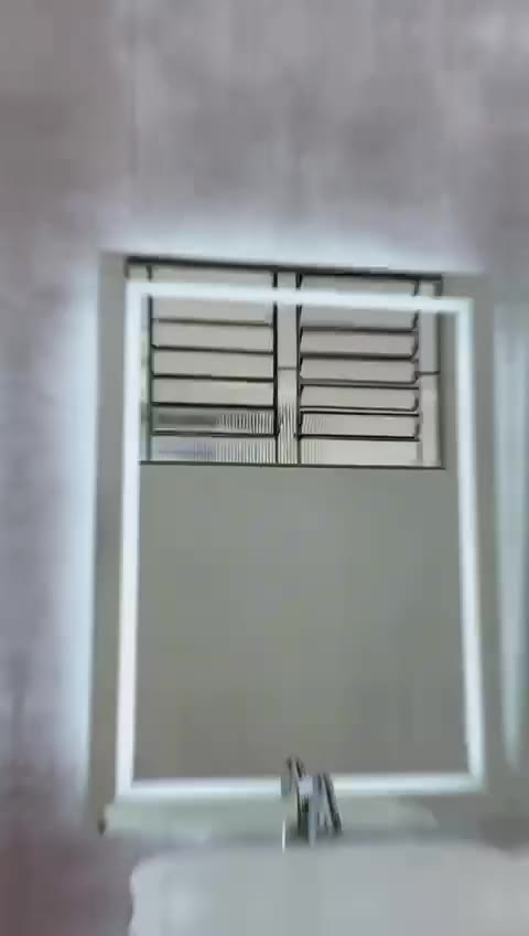 Espelho LED Retangular 80x50 cm Jateado | Espelho para Banheiro Lavabo Penteadeira