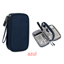 Necessaire organizadora bolsa portatil celular cabos fios armanazamento