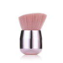 Kit 2 Peças Pincel De Maquiagem Facial Pó Blush Base Rosa Kabuki