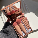 Kit 5 de Pincéis Para Maquiagem Com Espelho Super Sofisticado/Várias Cores Disponíveis