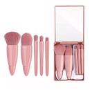Kit 5 de Pincéis Para Maquiagem Com Espelho Super Sofisticado/Várias Cores Disponíveis