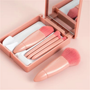 Kit 5 de Pincéis Para Maquiagem Com Espelho Super Sofisticado/Várias Cores Disponíveis