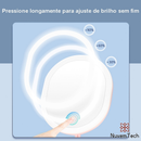 Espelho De Maquiagem Mesa Inteligente Com Luz LED USB Portátil Dobrável Ajustável Touch Oval