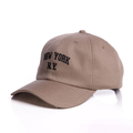 Boné Ny New York Retro Basebol Aba Curva Masculino e Feminino Regulagem Fitão