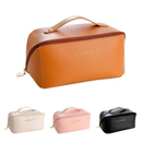 Necessaire Feminino Cosmético De Couro PU De Grande Capacidade Em Alto Qualidade