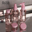 Kit 10 ou 9 Frascos para Viagem Higiene Bolsa Organizadora Transparente Perfume Shampoo Multiuso