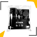 Kit 10 ou 9 Frascos para Viagem Higiene Bolsa Organizadora Transparente Perfume Shampoo Multiuso