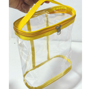 Porta Shampoo Necessaire Organizadora Maquiagem Viagem Praia Transparente
