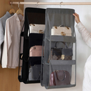Organizador multifuncional de bolsas para pendurar no guarda-roupa