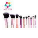 ANA1108 Kit 10 mini pincéis para Maquiagem com estojo bolsa para viagem