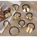 ANA1108 Elástico para Cabelo Metal Dourado/Prata Liga de cabelo/acessórios de cabelo