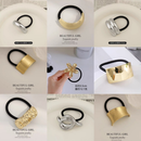 ANA1108 Elástico para Cabelo Metal Dourado/Prata Liga de cabelo/acessórios de cabelo
