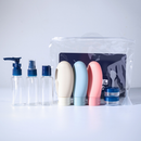 Conjunto Portátil de Viagem P/Cosméticos e Higiene–Frascos Potes e Bolsa Organizadora