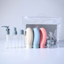 Conjunto Portátil de Viagem P/Cosméticos e Higiene–Frascos Potes e Bolsa Organizadora