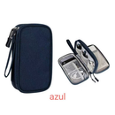 Necessaire organizadora bolsa portatil celular cabos fios armanazamento