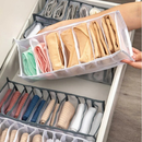Kit com 3 Organizadores de Roupas de Gaveta Divisor Dobrável