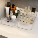 Kit Caixa de Armazenamento Decorativa Transparente Com Alça Organizador Banheiro Cozinha Multiuso