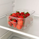 Kit Caixa de Armazenamento Decorativa Transparente Com Alça Organizador Banheiro Cozinha Multiuso