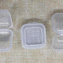 Conjunto de 50 Organizadores Transparentes - Caixas Plásticas Quadradas para Acessórios