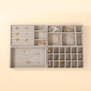 Bandeja Porta Jóias de Veludo - Organizador para Closet e Gavetas! Ideal para bijuterias, relógios e acessórios, prática