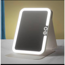 Espelho de Mesa Maquiagem LED 24 Leds Touch Recarregável USB 3 Tons Luz Camarim