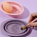 ANA1108 Tigela dobrável Tigela de Lavagem Escova da Composição de Silicone Tigela Dobrável Almofada de Limpeza Esfrega