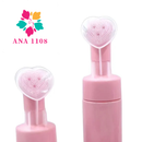 ANA 1108 Frasco PUMP COM ESCOVA DE SILICONE PARA LIMPEZA FACIAL SKINCARE 100MLRosa/150MLRosa/Branco
