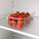 Kit Caixa de Armazenamento Decorativa Transparente Com Alça Organizador Banheiro Cozinha Multiuso