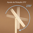 Espelho de Maquiagem LED, Espelho de Toucador Recarregável com Luzes, 3 Modos de Iluminação