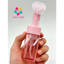 ANA 1108 Frasco PUMP COM ESCOVA DE SILICONE PARA LIMPEZA FACIAL SKINCARE 100MLRosa/150MLRosa/Branco