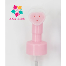 ANA 1108 Frasco PUMP COM ESCOVA DE SILICONE PARA LIMPEZA FACIAL SKINCARE 100MLRosa/150MLRosa/Branco
