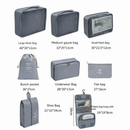 Kit Conjunto 8 Peças Organizador De Viagens Organizadoras Para Malas Bolsa