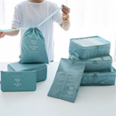 Kit 7 Pecas Bolsa Organizadoras Para Mala Roupas Bagagem Viagem