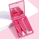 Kit 5 de Pincéis Para Maquiagem Com Espelho Super Sofisticado/Várias Cores Disponíveis