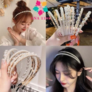 ANA 1108 KIT 5 PCS Tiara de Pérolas / Arquinho de Perolas - Acessórios femininos de cabelo
