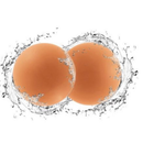 2 Pair Protetor Tapa Redondo de Mamilos Silicone Adesivo Reutilizavel Discreto Bege 2 Pair