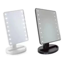 Espelho De Mesa Maquiagem Com 16 Leds Rotação Quadrado Touch Screen