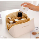 Necessaire Feminino Cosmético De Couro PU De Grande Capacidade Em Alto Qualidade