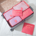 Organizador De Mala De Bagagem Viagem Kit 6 Necessaire Bolsa