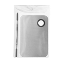 Paleta de Mistura para Maquiagem, Base Líquida, Corretivo, Bandeja de Mistura Profissional de Aço Inoxidável com Espátula，Kit Placa e espátula para maquiagem