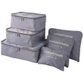 Organizador De Mala De Bagagem Viagem Kit 6 Necessaire Bolsa