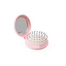 ANA1108 KIT Mini Escova de Cabelo Dobrável Com Espelho-Portátil e Perfeita Para Bolsa